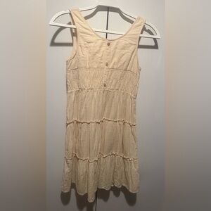 Sleeveless Cream Dress